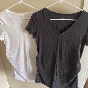 GAP Maternity two pack short sleeve shirts